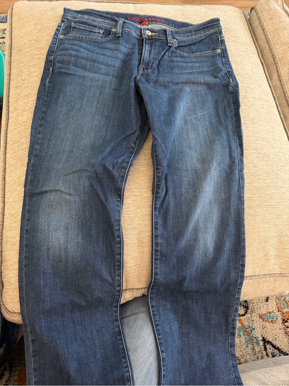 Lucky Brand Women's Dark Indigo Straight-Leg Jeans